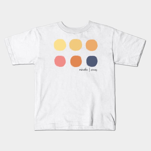 Color Palette 7 Kids T-Shirt by littlemoondance